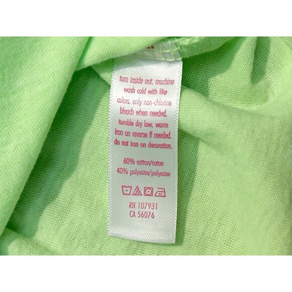 Justice Active Neon Green Emoji Long Sleeve T-Shirt Girls Size 12 - Picture 5 of 8